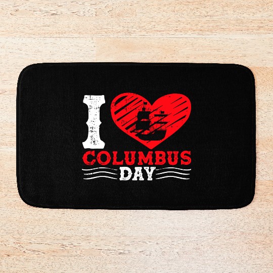 Columbus Day Italian Pride Bath Mats