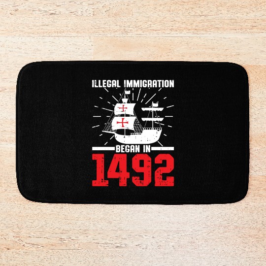 Anti Columbus Day Bath Mats