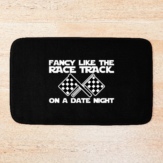 Fancy Like The Race Track On A Date Night Bath Mats