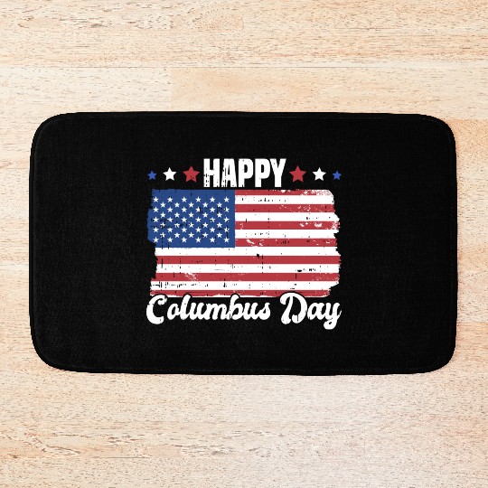 Columbus Day Italian Pride Bath Mats