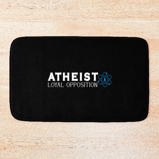 Atheist Atheism Anti Religion Securalism God Sucks Bath Mats