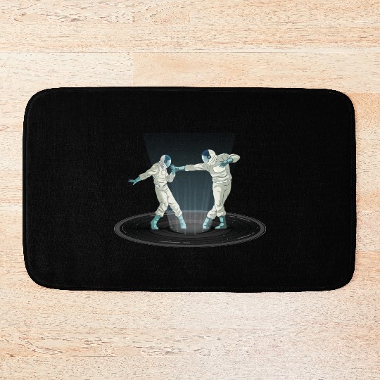 Dancing Astronauts Bath Mats