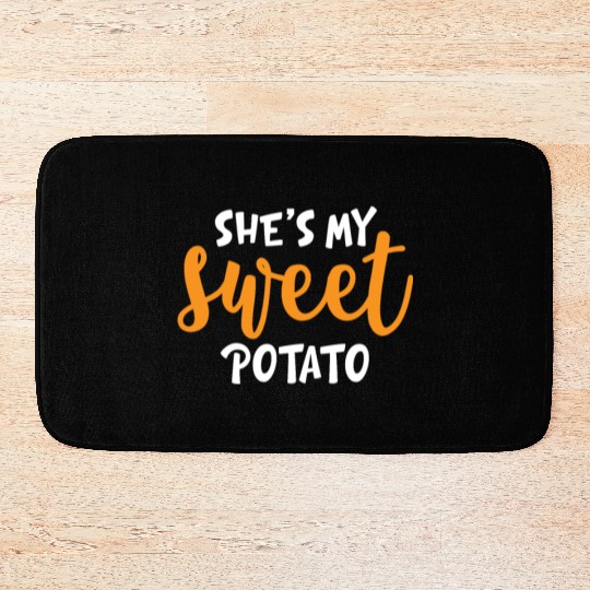She's My Sweet Potato Funny Matching Mom Daughter Bath Mats