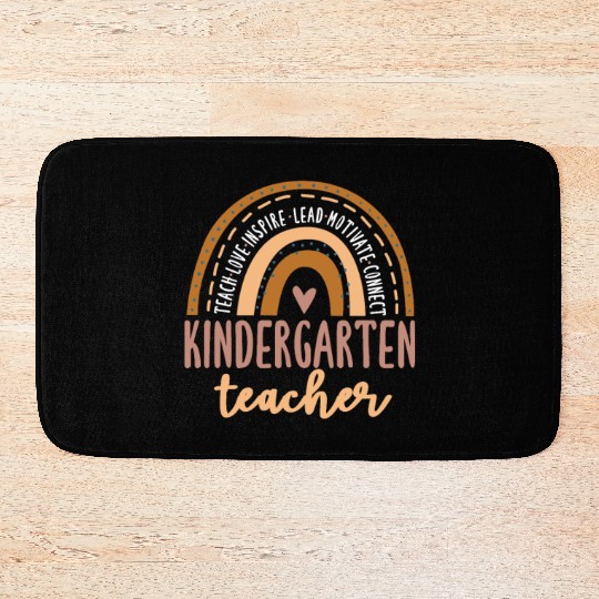 Kindergarten Teacher Rainbow Bath Mats