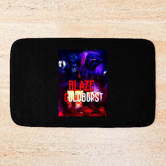 Blaze Goldburst Fantasy Book Thriller Bath Mats