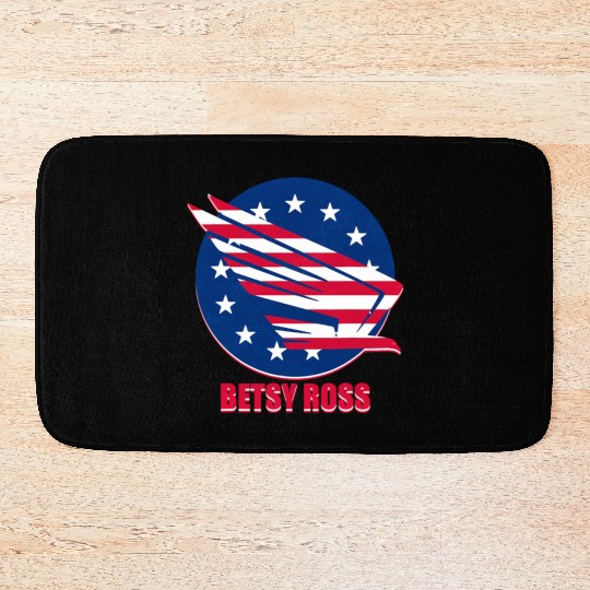 Patriotism USA Betsy Ross Flag Stars Stripes Eagle Bath Mats