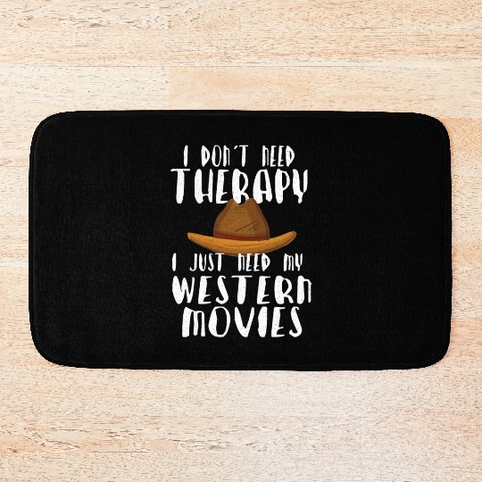 Cowboy Barn Bull Rider Rodeo Country Western Movie Bath Mats