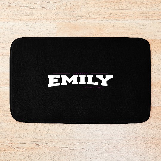 Emily Name Limited Edition Funny Retro Vintage 80s Bath Mats