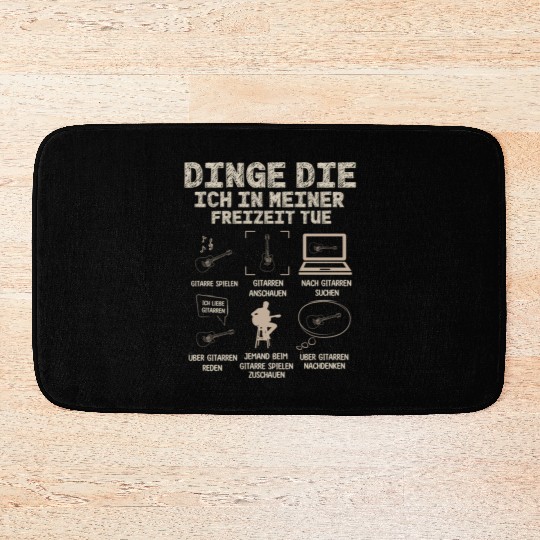 Play The Guitar, Guitar Player, Guitarist Bath Mats