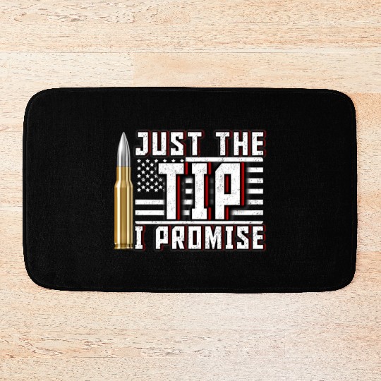 USA American Flag 4th July Bullet Stars Stripes Bath Mats