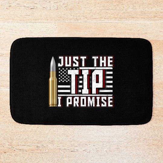 USA American Flag 4th July Bullet Stars Stripes Bath Mats