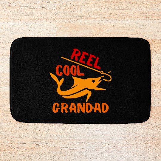 REEL COOL GRANDAD, FISHERMAN, GRANDPA Bath Mats