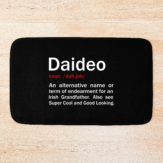 Daideo Irish Grandfather Irish Grandad Bath Mats