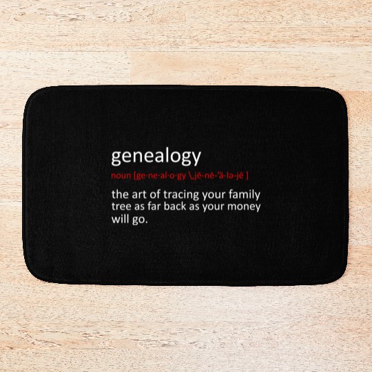 Funny Genealogy Genealogist Bath Mats