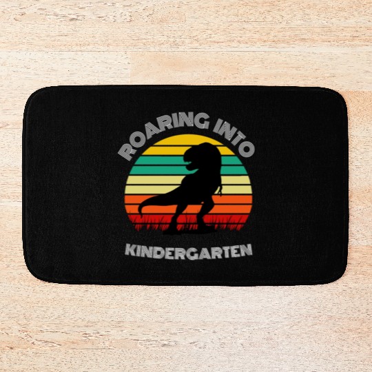 Roaring into Kindergarten Dinosaur Bath Mats