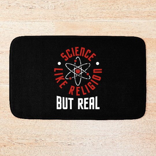 Science Like Religion But Real Atheism Humanist Bath Mats