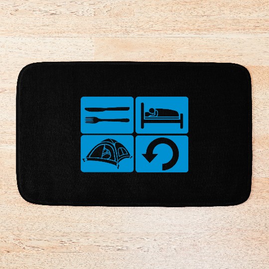 Daily Repeat Wilderness Camping Bath Mats
