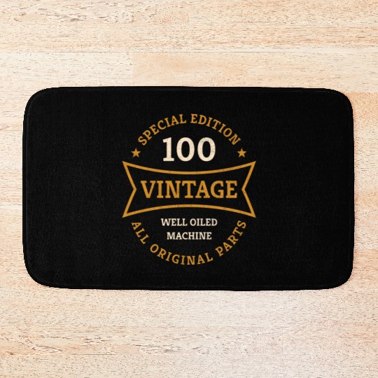 100 Year Old Born 1923 Vintage 100th Birthday Gift Bath Mats