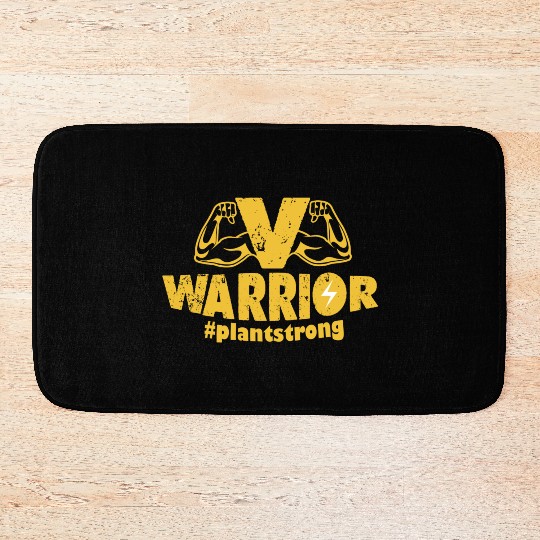 V Warriors vegans #plantstrong Bath Mats