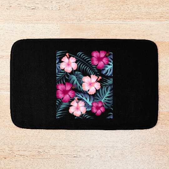 Tropical Leaves Bath Mats