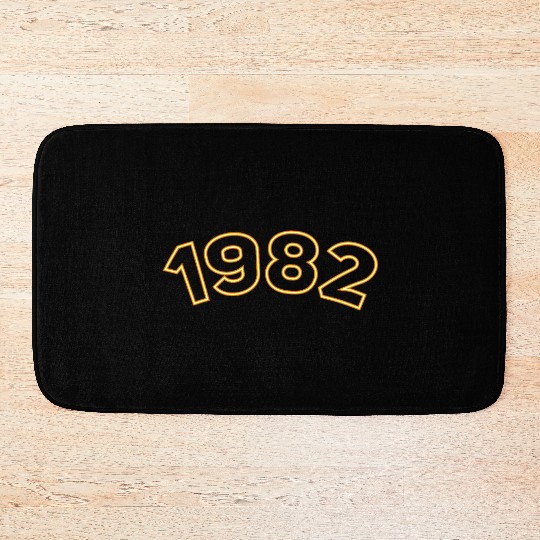 1982 Year Yellow Bath Mats