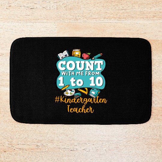 Kids Back To School Count With Me From One To Ten Bath Mats