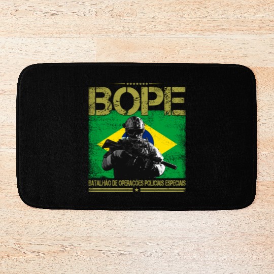 BOPE Brazil Police Special Forces Bath Mats