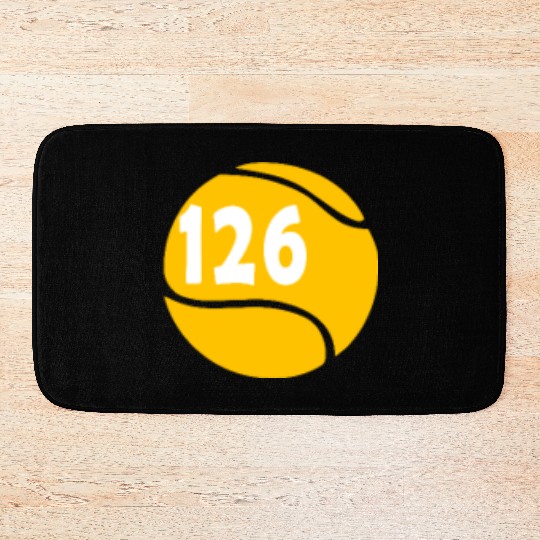 126 tennis coach tennis team member Bath Mats