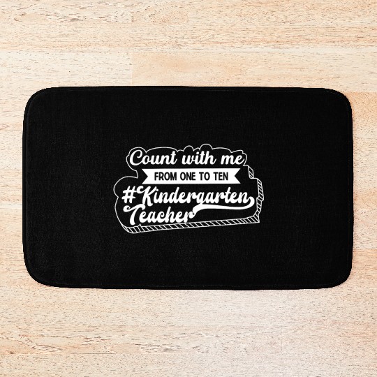 Kids Back To School Count With Me From One To Ten Bath Mats