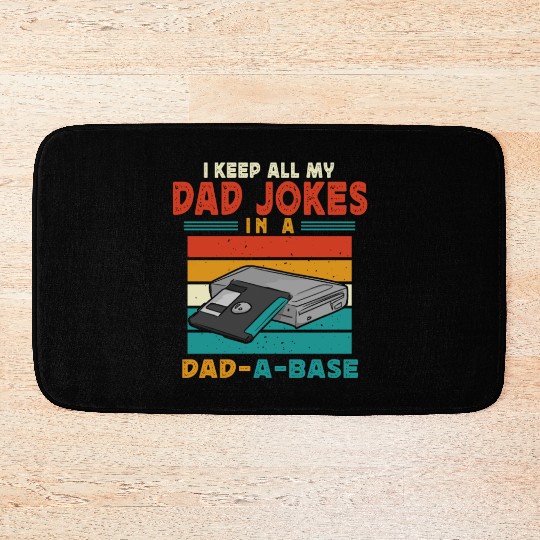 Dad Joke Data Scientist Pun Computer Science Papa Bath Mats