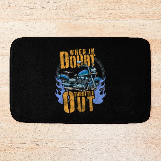 Motorcyclist Chopper Supermoto Cross Bath Mats