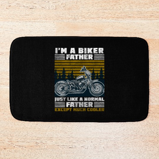 Motorbike Chopper Racing Cross Bath Mats