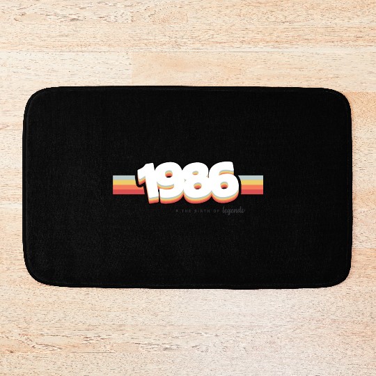 1986 the birth of legends Bath Mats