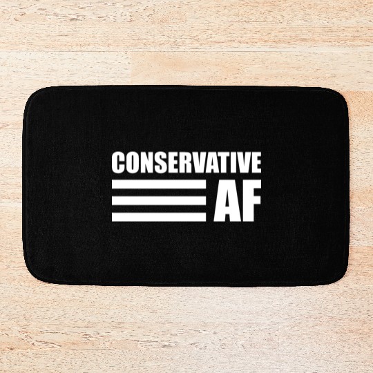 CONSERVATIVE AF Republican Support Anti Liberal Bath Mats