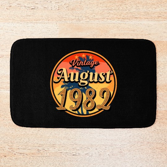 40th Birthday August 1982 Bath Mats