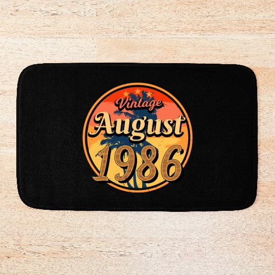 Born 1986 In August Bath Mats