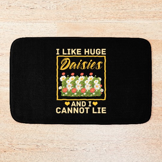 Daisy Garden Gardening Gardener Bath Mats