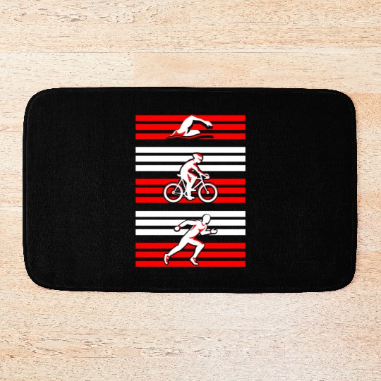 Swimming Biking Running Bath Mats