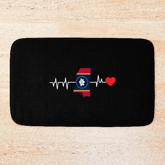 Mississippi Heartbeat Gift Bath Mats
