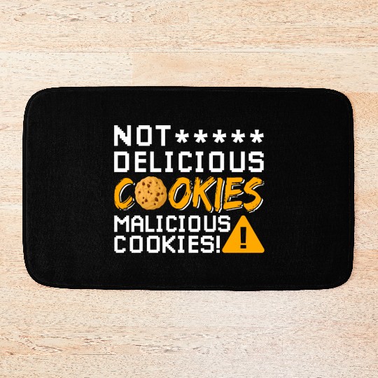 Cyber Security Cookies Bath Mats