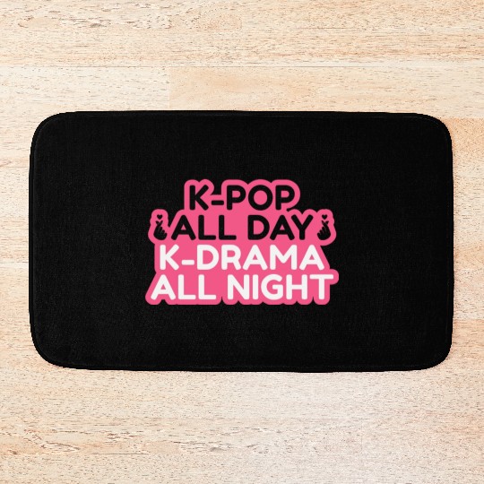 kpop all day, k pop music, korean pop music Bath Mats