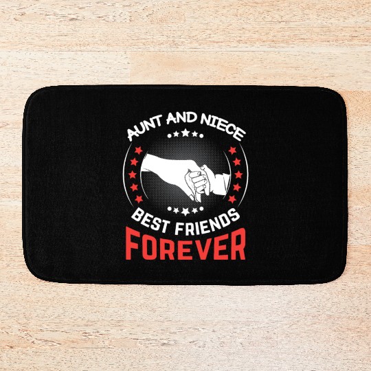 Aunt and Niece Best Friends Forever Bath Mats