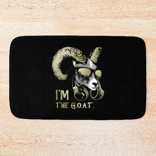 I'm The Goat Bling Cool and Funny Music Animal Bath Mats