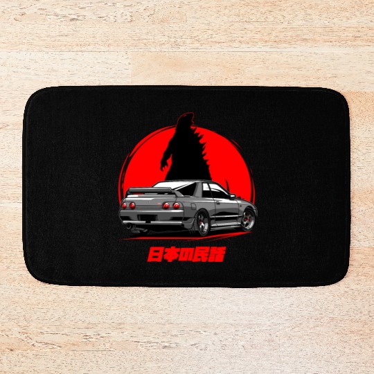 Nissan GTR 32 Grey Back Bath Mats