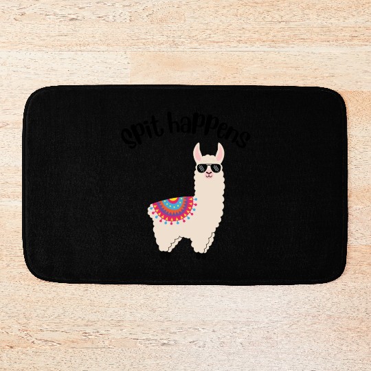 Spit Happens Llama Bath Mats