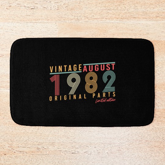 40th Birthday August 1982 Bath Mats