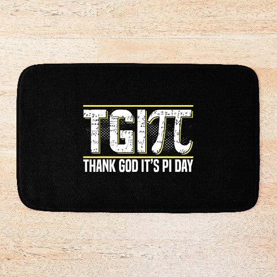 Happy PI Day 3 14 Pi Day Celebration Thank God It Bath Mats