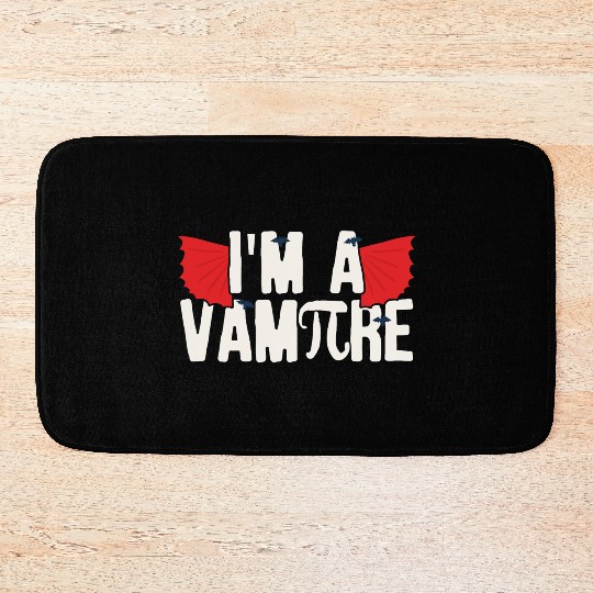 Pi Day I m A Vampire Math Teacher Student Gift Bath Mats