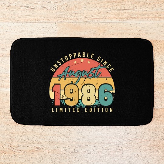 Gift Idea For August 1986 Bath Mats