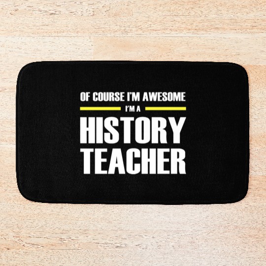 Awesome History Teacher Premium Bath Mats